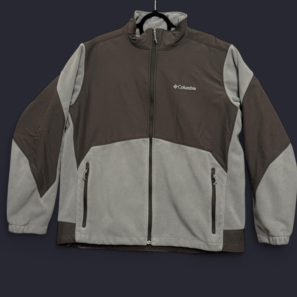 Columbia Ascender Softshell Jacket XL Gorpcore‎ Gray Brown Fleece Streetwear
